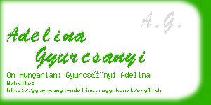 adelina gyurcsanyi business card